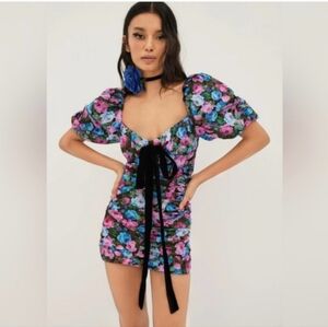 NWT For Love And Lemons Marley Mini Dress Open Back Dress XS